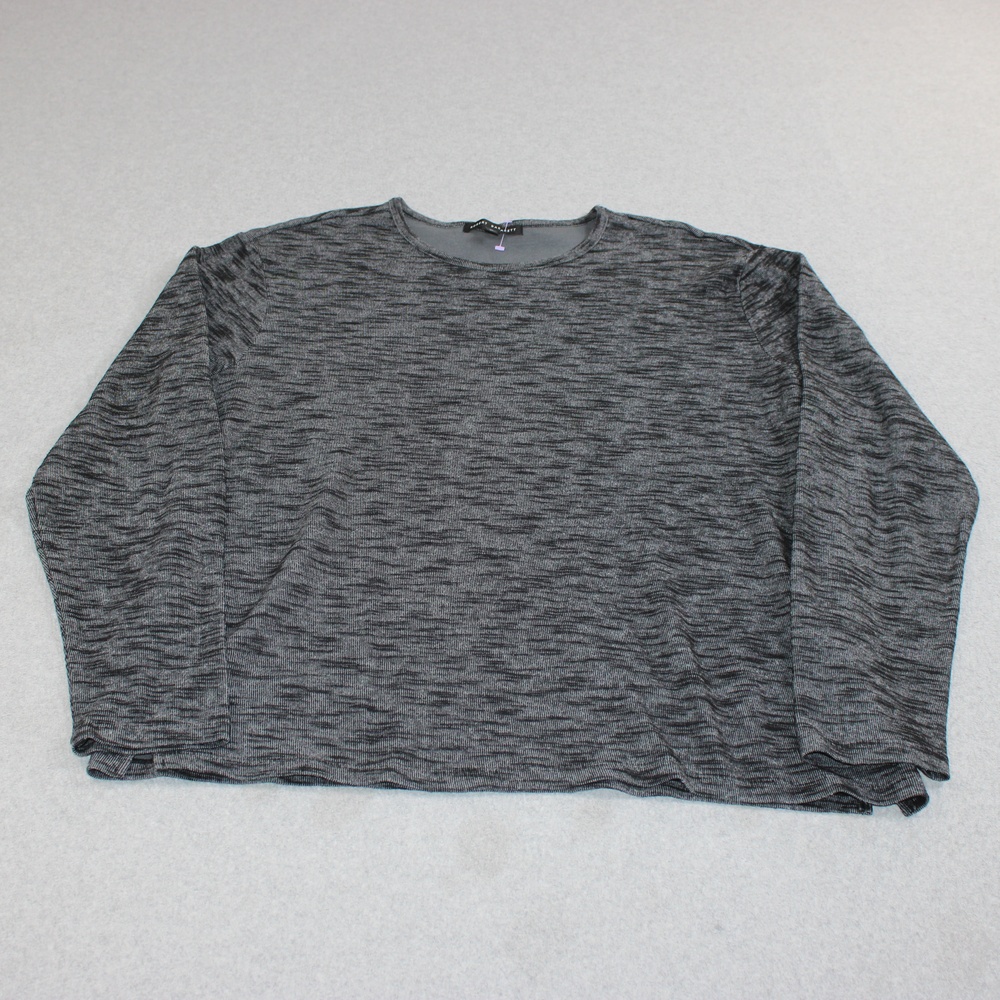 Robert Barakett Shirt Mens XL Gray Wharf LS Crew Long Sleeve Jersey Soft Basic